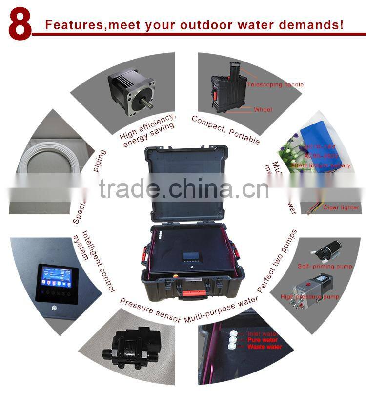 New outdoor portable sea water desalination machine for survival/reverse osmosis system