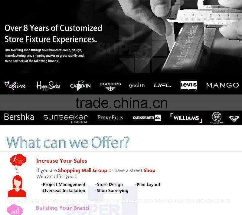 manufacture cashier counter for flagship store with led lighting