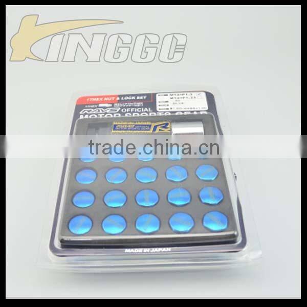 Optional Multicolor 17Hex Nut Iron Racing Lug Nuts