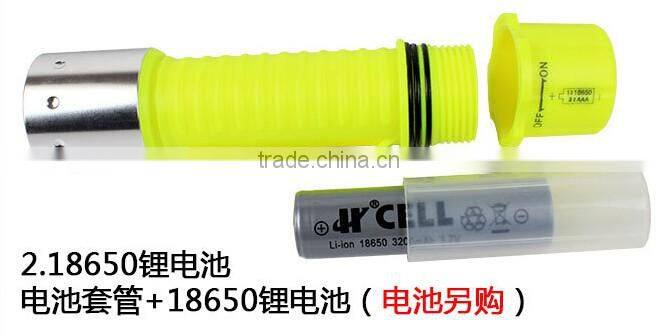 A-OK Rechargeable Power Source and ABS Lamp Body Material led with cree q5 Lamp beads s Diving Flashlight and diving torch falsh