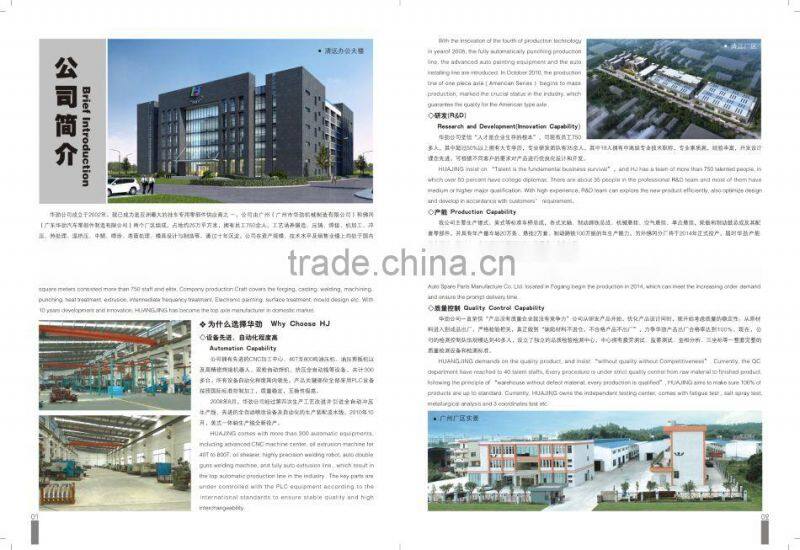 3 axles HJ mechanical trailer suspension