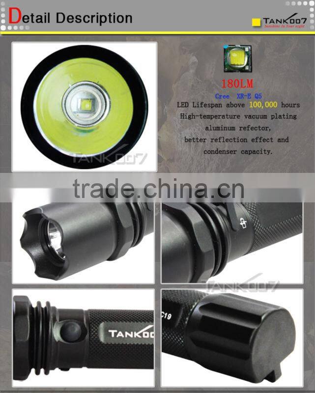 led torch outdoor strong flashlight rechargerable led lamp TC19