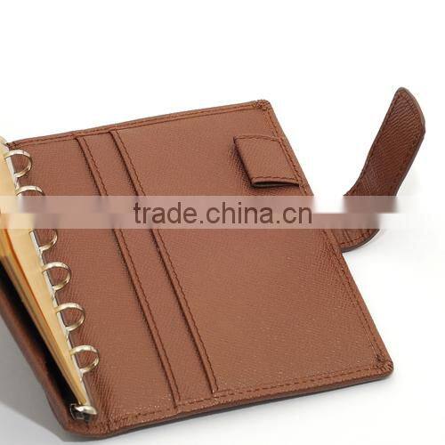 Custom 2017/2016 embossed leather diary, A5 PU Leather notebook