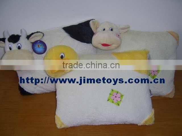 JM6588 plush cushion with music, with light