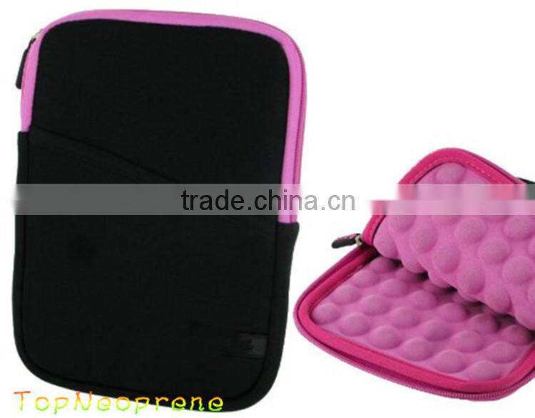 neoprene Bubble Pad lined Tablet case Laptop sleeve cover