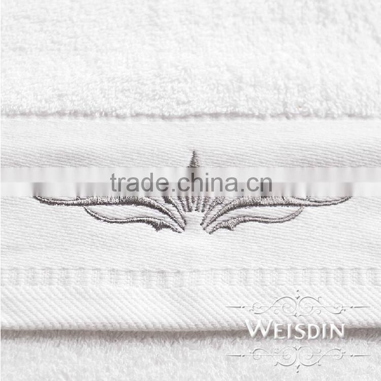 Manufacter 100% cotton towel set by embroidery your designs for sale