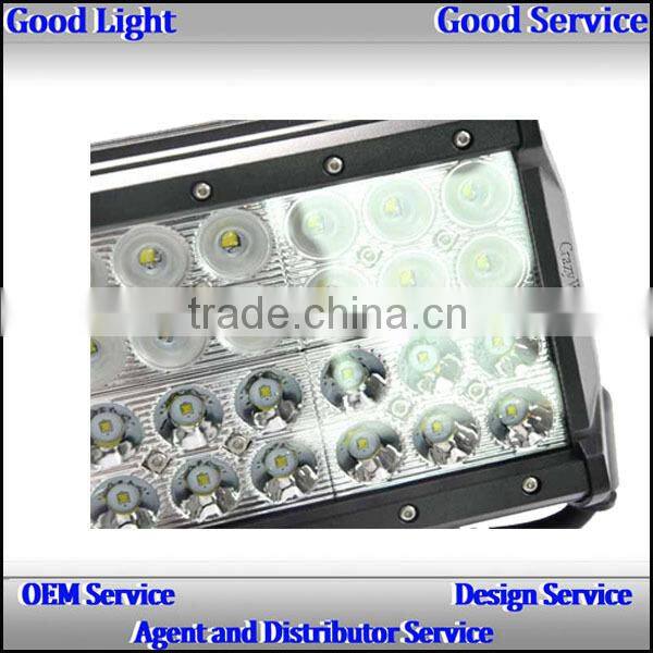 OVOVS factory price ! 12 inch 144w 4 row led lighting bar for offroad SUV