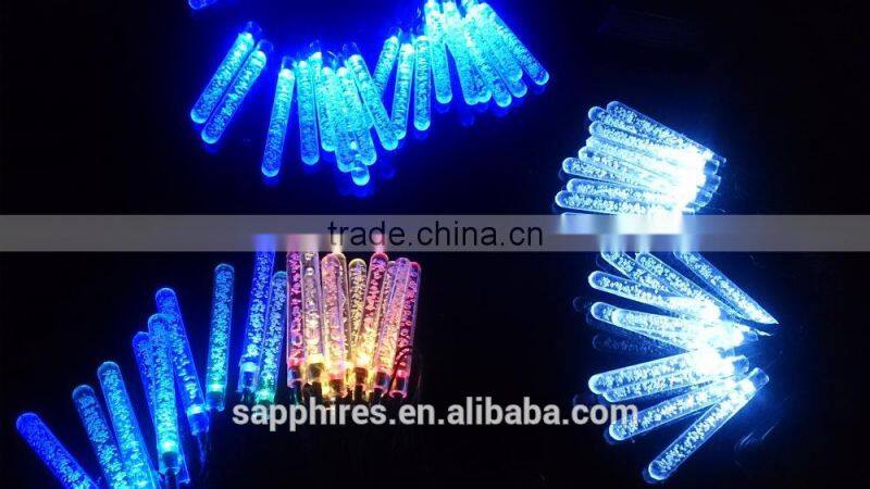 led christmas wedding party holiday indoor outdoor solar battery PILLAR 20LEDS string lights