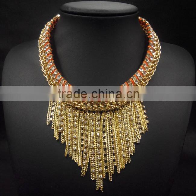 Water Drop Rhinestone Necklace For Women Choker Collar Necklace Fashion Jewelry