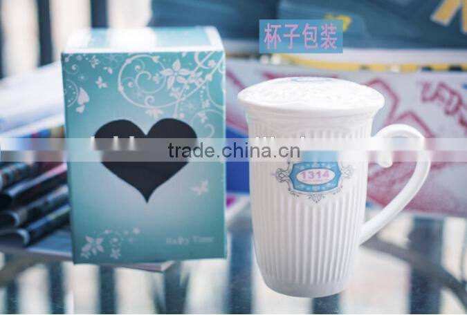 creative music note stave and piano ceramic breakfast mugw ith lid and black handle