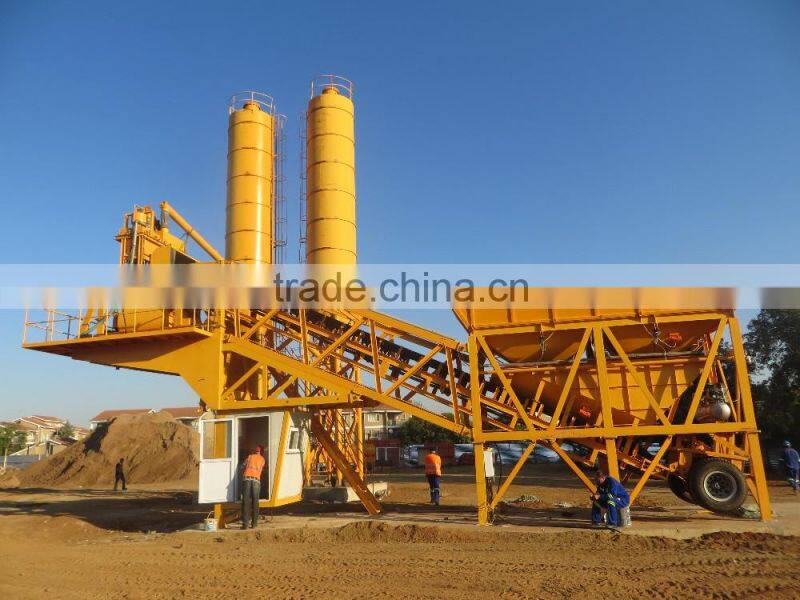 Mobile beton batching plant, YHZS35 concrete barching plant