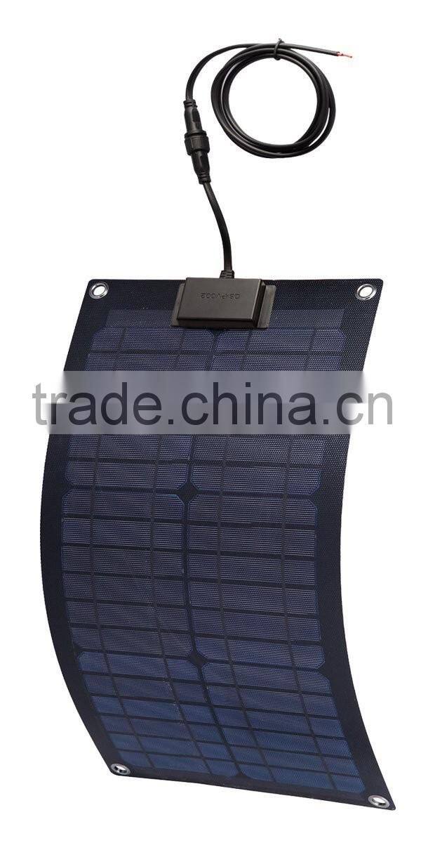 20w semi flexible solar panel with CE ROHS approved