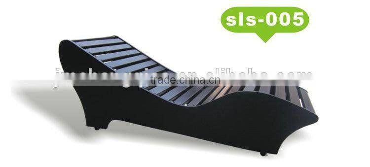 2016 hot sale outdoor furniture hotel aluminum rattan beach lounge chair sls-005