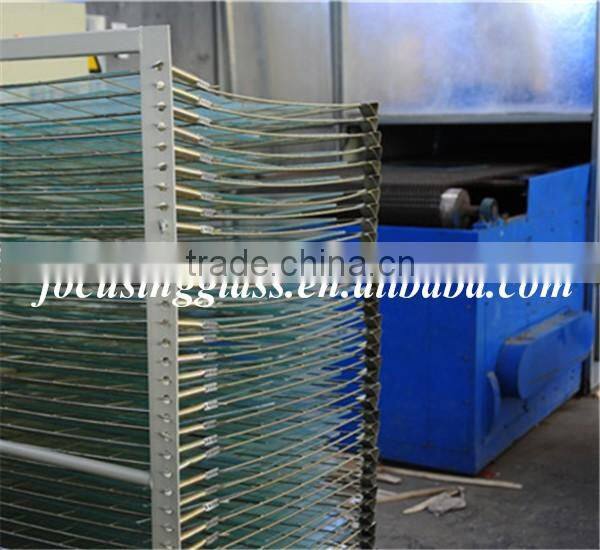 Square promotional tempered glass teacup coasters with silicon mats