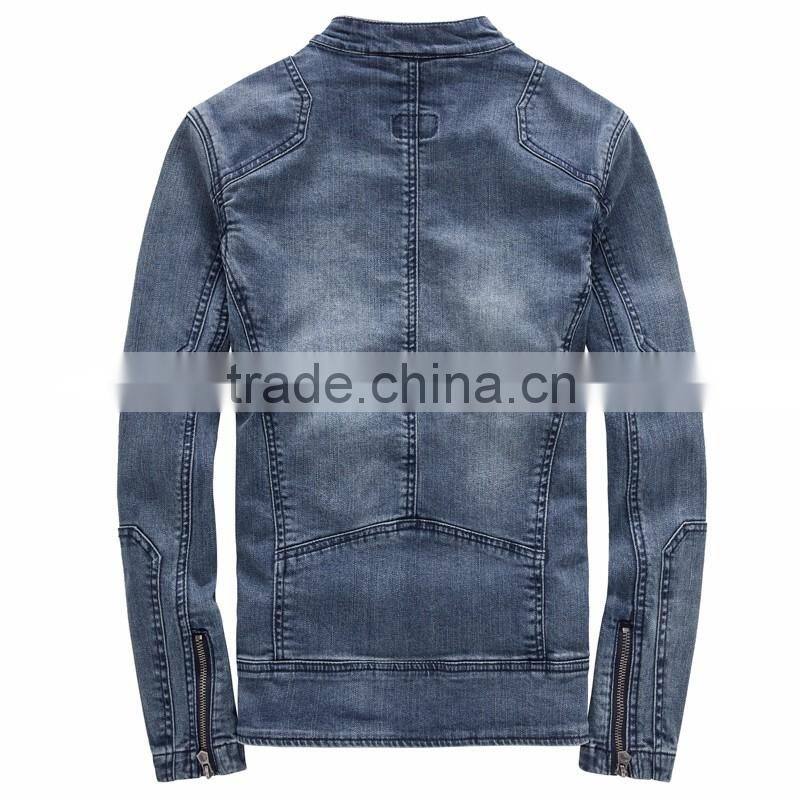 Whlesale Hot Sale men jean Jacket heavy 100%cotton wash with high quality autumn winter jacket brand jean jacket