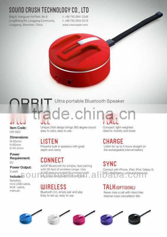 Durable portable handsfree calling mini Bluetooth Speaker china supplier