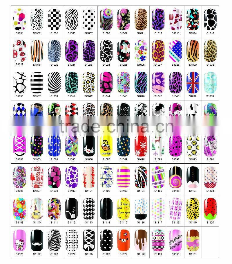 2013 3D nail wrap,3D nail sticker