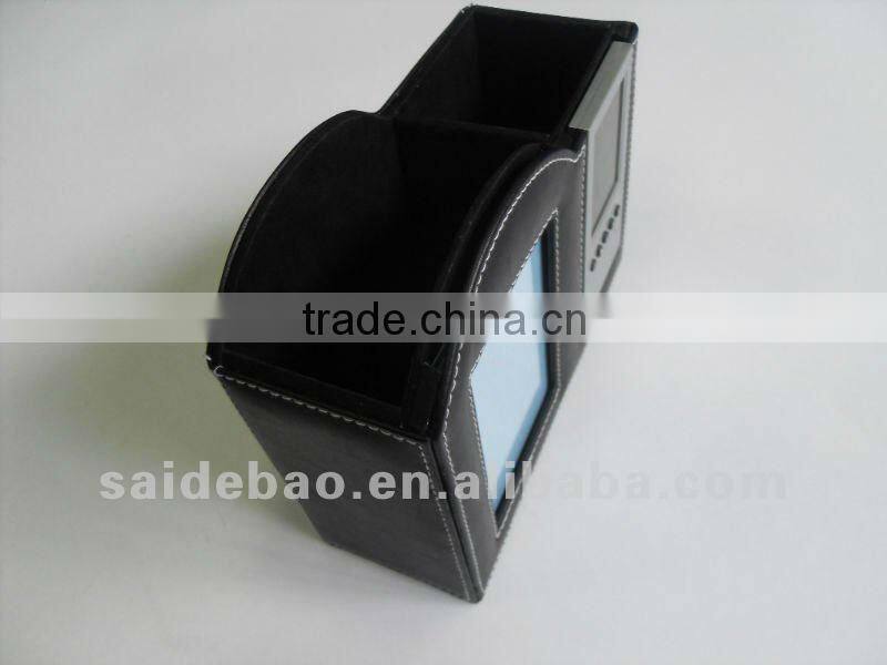 Leather portfolio case for pen