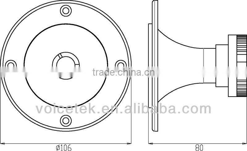 PAH-2502N 15-20K Hz lower frequency high quanlity top tec audio speaker