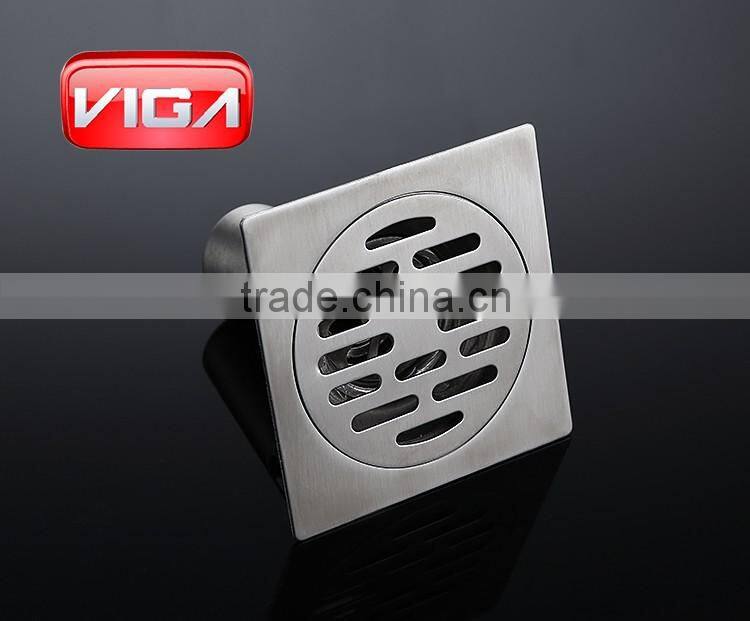 100*100mm stainless steel square floor drainer
