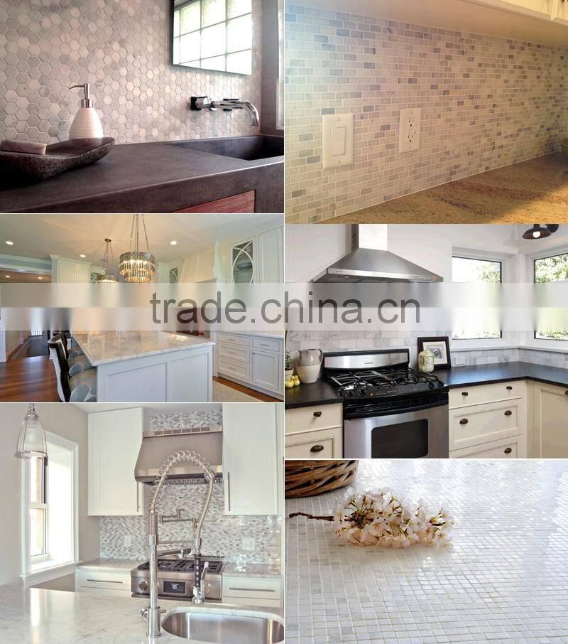 Popular design factory supply white marble flooring