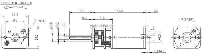 3V Door Open Motor High Torque Flat Motor 3V DC Low RPM Gear Motor
