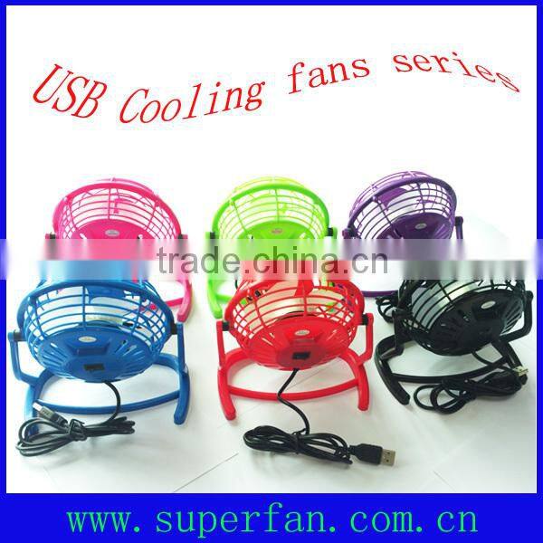 Mini desk fan with USB connection - different colors available