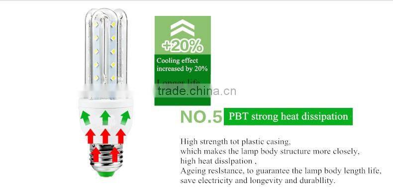 2016 hot sale SMD2835 3U E27 5W LED energy bulb