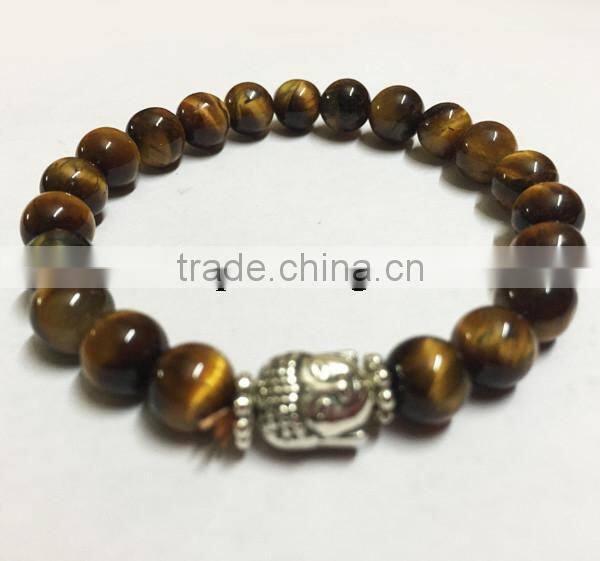 Black Lava Elastic Beads Buddha Bracelet | A grade good quality gemstone bracelet | Agate new jewelry 2016 bracelets