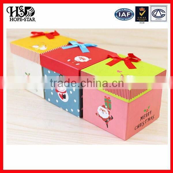 Beautiful christmas candy box wholesales with factory price