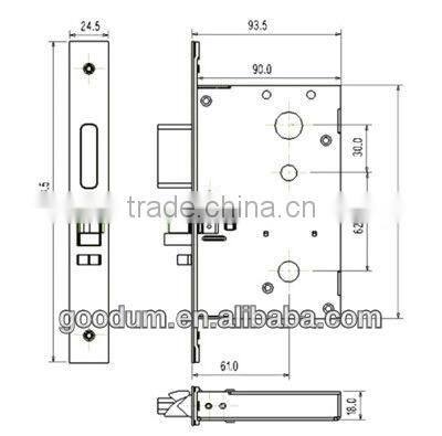 top sale brand ISO electronic security door lock