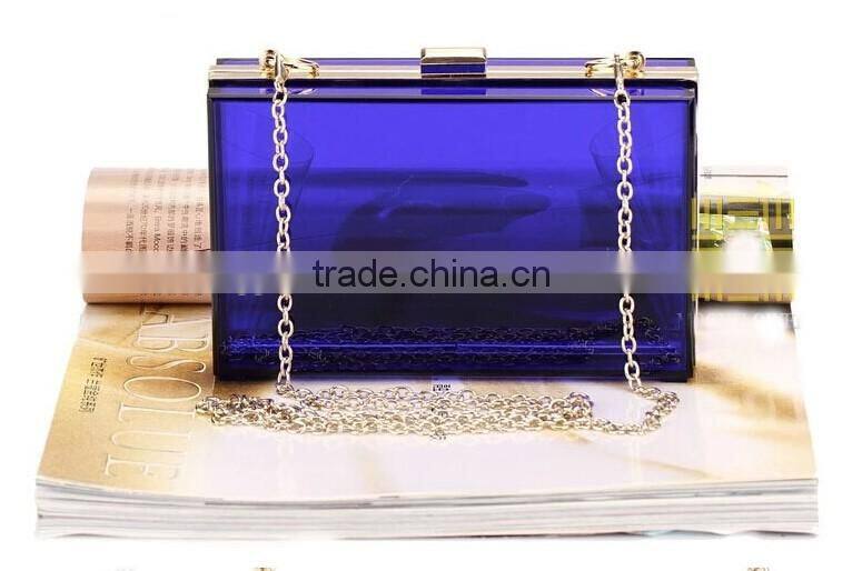 Many color available custom made acrylic clutch bag