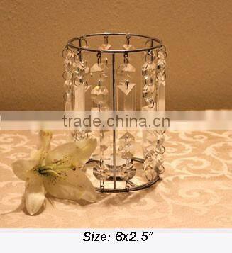 crystal tea lights candle holders