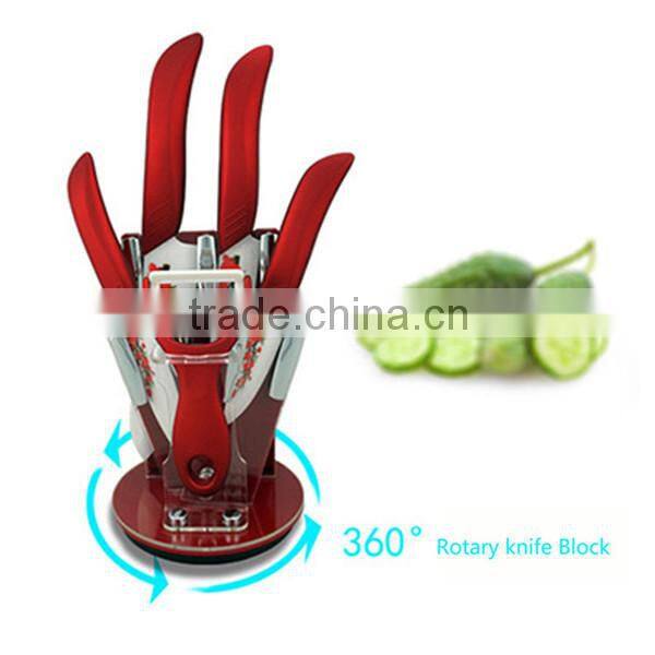 new products 360 rotating round acrylic knife display stand