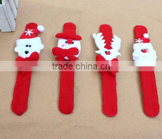 wholesale christmas ornament led slap bracelet