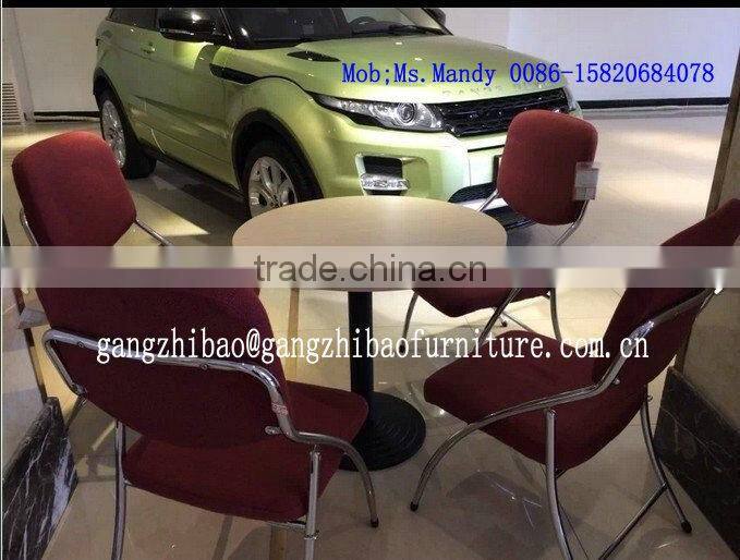 fashion fabric folding waiting room chair with four legs AH-120