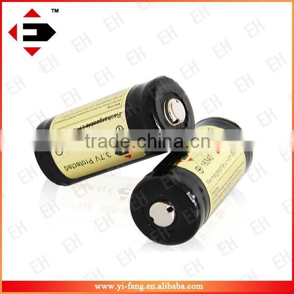 2015 New EFAN Li-ion 16340 850MAH 3.7V high quanlity e-cig mods Cig Batteries
