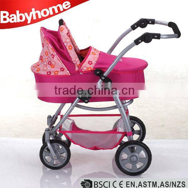 attractive high qulaity metal baby doll stroller with handle