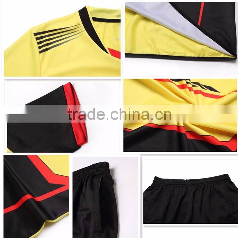 2016 new design custom soccer jersey sublimation Dry- fit kits high quality cheap blank sportswear