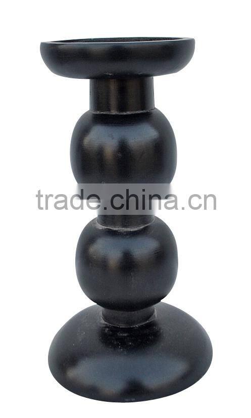 china factory BSCI christmas wooden floor standing candle holder