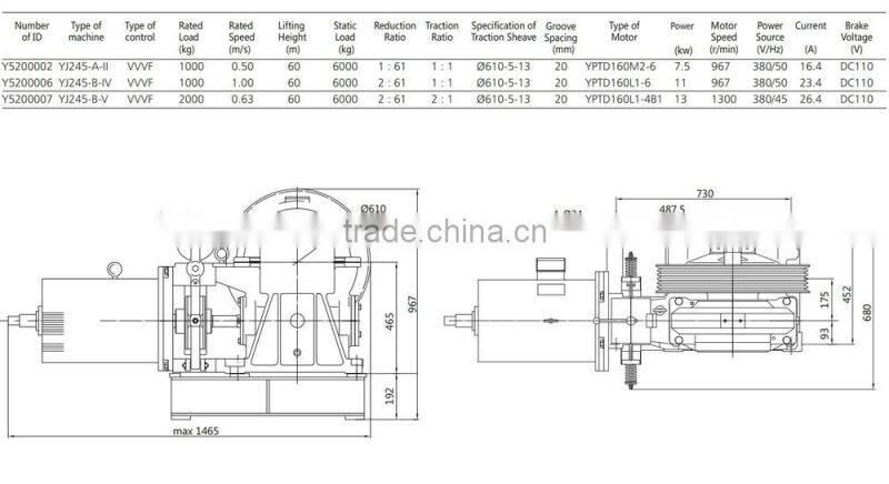 Elevator Part Gearbox Geared Stepper Motor