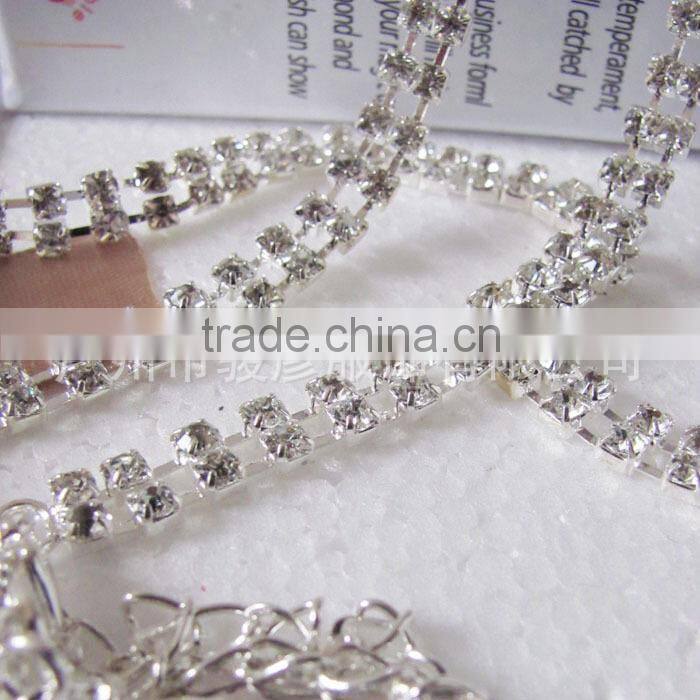 Shinny metal Rhinestone bra shoulder strap