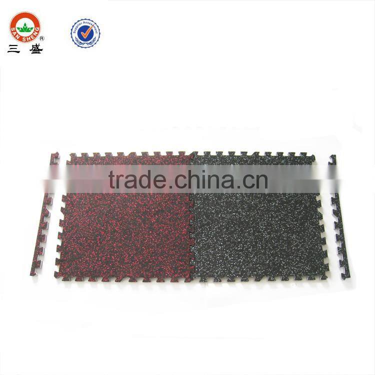 Soft rubber interlocking eva gym mat