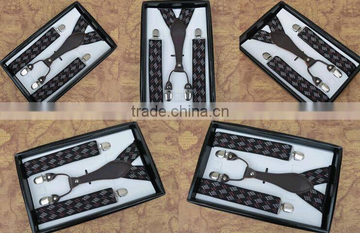 2014 Y-Back 1 Inch Wide Striped Business Mens Suspenders Wholesale