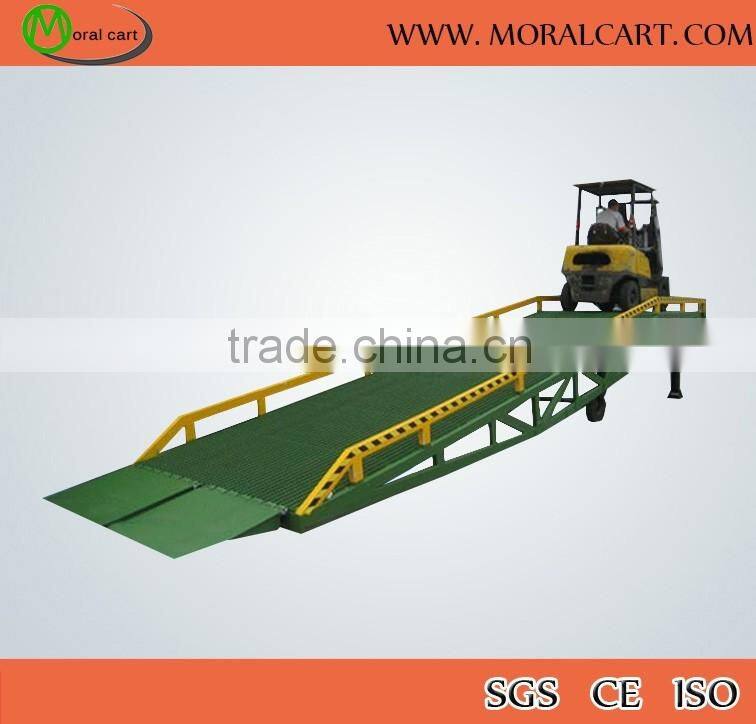 warehouse forklift loading ramp