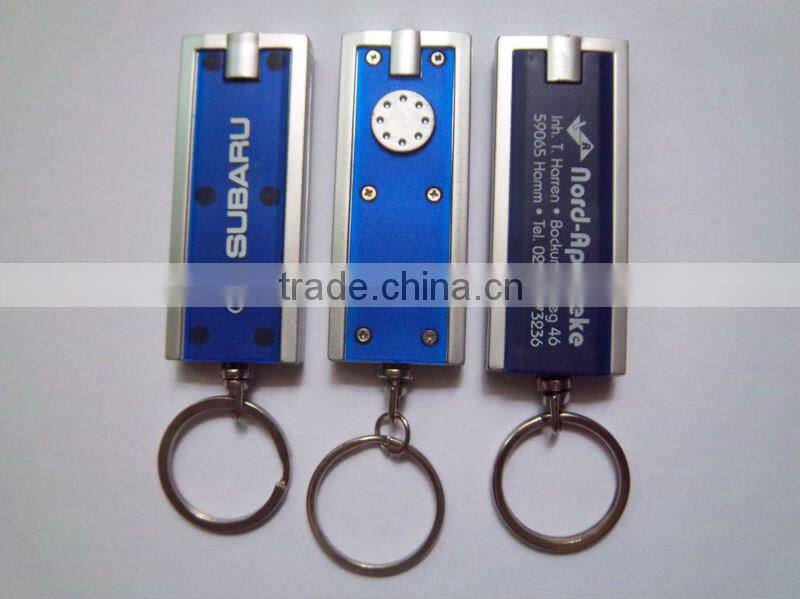 Hot sell factory direct supply promotional led light keychain