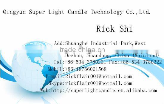 12 inch pillar religious church flat-top candle