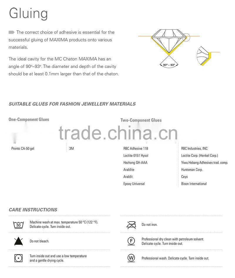 Original PRECIOSA MC Chaton Maxima, Violet Point Back Rhinetsone