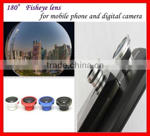 Magnetic 180 degree distortion fisheye lens for cell phone