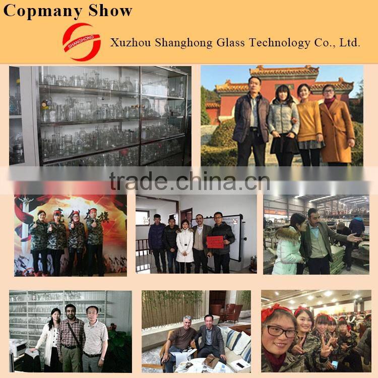 Cracked effect 360ml pumpkin shaped glass candle jar for sale